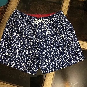 Boca Classics Anchor Print Swim Trunks